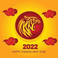 Chinesisches Neujahr 2022 vektor