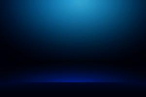 blauer horizontaler Studio-Steigungswandraum, moderner Innenhintergrund vektor
