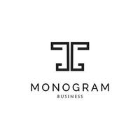 anfangsbuchstabe t monogramm logo design inspiration vektor