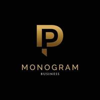 anfangsbuchstabe dp monogramm logo design inspiration vektor