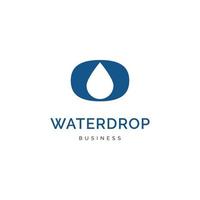 anfangsbuchstabe o wassertropfen symbol logo design inspiration vektor