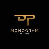 anfangsbuchstabe dp monogramm logo design inspiration vektor