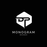 anfangsbuchstabe dp monogramm logo design inspiration vektor