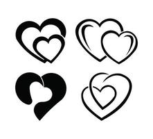 hjärta linje enkel ikon, kontur vektor tecken, linjär stil piktogram kärlek, hjärta perfekt vektorgrafik