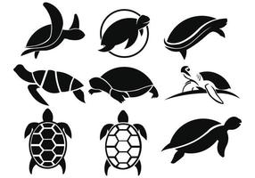 Schildkröten-Icon-Vektor, gefülltes flaches Schild, solides Piktogramm isoliert auf weiß. Symbol, Logoabbildung vektor