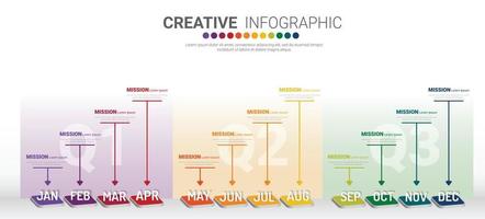 Design von Infografiken. vektor