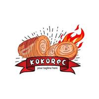 kokorec-Vektor-Logo-Design. vektor