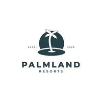 Palm Island Resort-Logo-Vektor vektor