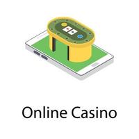 Online-Casino-Konzepte vektor