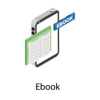 trendige ebook-konzepte vektor