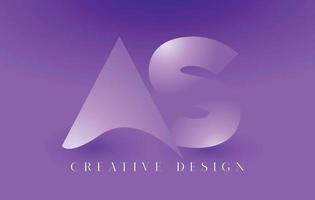 als Logo-Letter-Design-Konzept mit abstrakten minimalistischen Buchstaben im trendigen Stil vektor