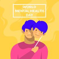 World Mental Health Day Vector Poster