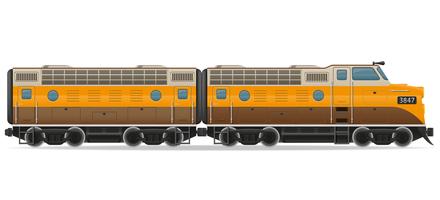 järnväg lokomotiv tåg vektor illustration