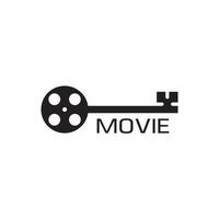 film hus produktion logotyp design vektor