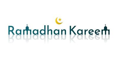 Ramadan Kareem Titeltext vektor