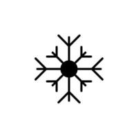 Winter, Schneefall, Schnee, Schneeflocke festes Symbol, Vektor, Illustration, Logo-Vorlage. für viele Zwecke geeignet. vektor