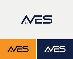 Aves-Haus-Logo-Design-Vorlage vektor