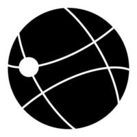 symbol för global teknik svart färgikon. vektor