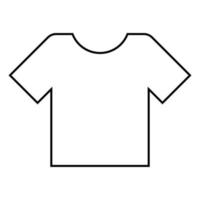 T-Shirt Symbol Farbe schwarz Abbildung Flat Style simple Image vektor