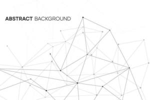 geometrisk webbbakgrund med abstrakt linje, prick, nod. modernt polygonmönster med molekylstruktur. cybernetisk webbplatsdesign. vektor