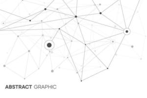 polygonaler Vektornetzwerkhintergrund. Plexuslinienverbindung mit Knoten und Punkt. kybernetische Webtapete mit dynamischer Form. medizinisches Grafikdesign vektor