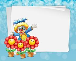 Banner und Clown vektor