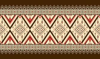 geometrische ethnische Musterstickerei .carpet,wallpaper,clothing,wrapping,batik,fabric,vector illustration stick style. vektor