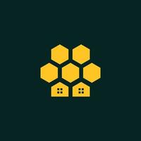 modern och professionell design för bihusets logotyp vektor