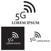 5g-Symbol-Vorlage-Vektor-Logo-Illustration vektor