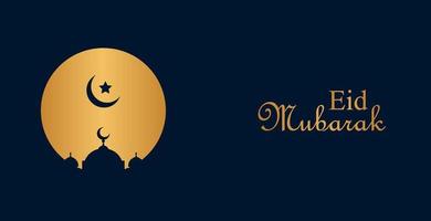 eid mubarak bakgrundsdesign, modern islamisk banderoll, fasta, webb, affisch, flygblad, reklamillustrationsdesign vektor