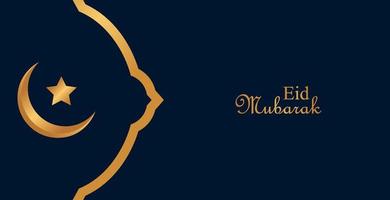 eid mubarak bakgrundsdesign, modern islamisk banderoll, fasta, webb, affisch, flygblad, reklamillustrationsdesign vektor