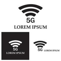 5g ikon mall vektor logotyp illustration