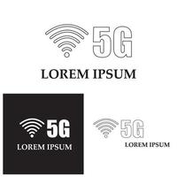 5g-Symbol-Vorlage-Vektor-Logo-Illustration vektor