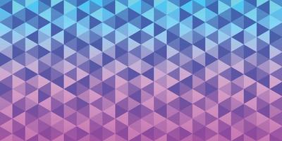blått och lila gradient triangulärt mönster, abstrakt geometrisk polygonal bakgrund vektor