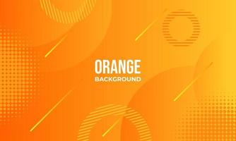 futuristischer abstrakter geometrischer hintergrund mit orange farbe vektor