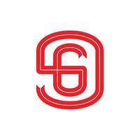 Logo 69 oder 96 minimalistisches Symbol Vektorsymbol flaches Design vektor