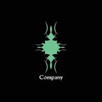 logotyp tribal geometri minimalistisk ikon vektor symbol platt design