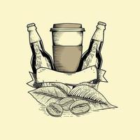 illustration vom internationalen kaffeetag vektor