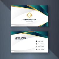 Creative Corporate Visitenkartenvorlage modernes und sauberes Design vektor