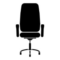 kontorsstol svart färg vektor