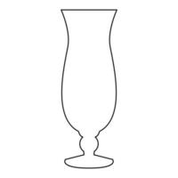 cocktail glas ikon svart färg vektor illustration.