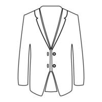 Business-Anzug schwarzes Symbol. vektor