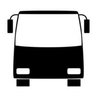 buss svart färg vektor