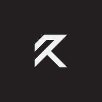 anfangsbuchstabe r oder rk monogramm logo. vektor