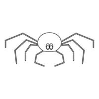 Spinne das schwarze Farbsymbol vektor