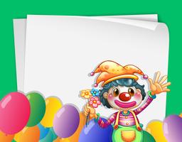 Clown-Banner vektor