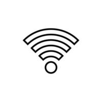 einfaches WLAN-Symbol. Vektor über Netzwerk.