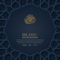 arabisk islamisk elegant blå lyx dekorativ bakgrund med dekorativa islamiska mönster vektor