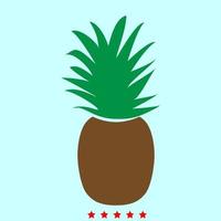 Ananas ist das Farbsymbol. vektor