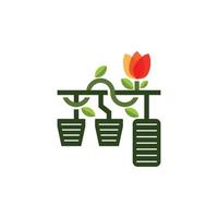 Blumenpedale-Logo vektor